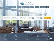 Tablet Screenshot of cristal-immo.fr